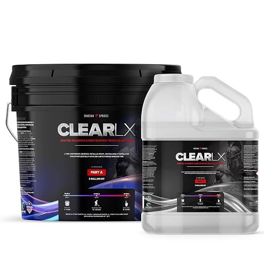 CLEARLX Metallic Epoxy Floor Coating System, Low VOC, Food Safe, Self Leveling by SpartanEpoxies