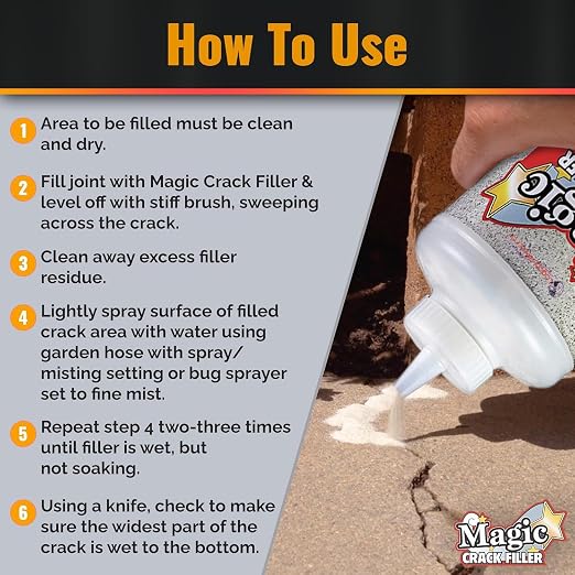Magic Crack Filler 2.5LB Concrete Slab Gray, - Image 6