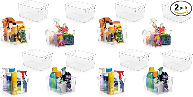 ClearSpace Clear Plastic Storage Bins – Pantry Organizers & Storage Containers by ClearSpace