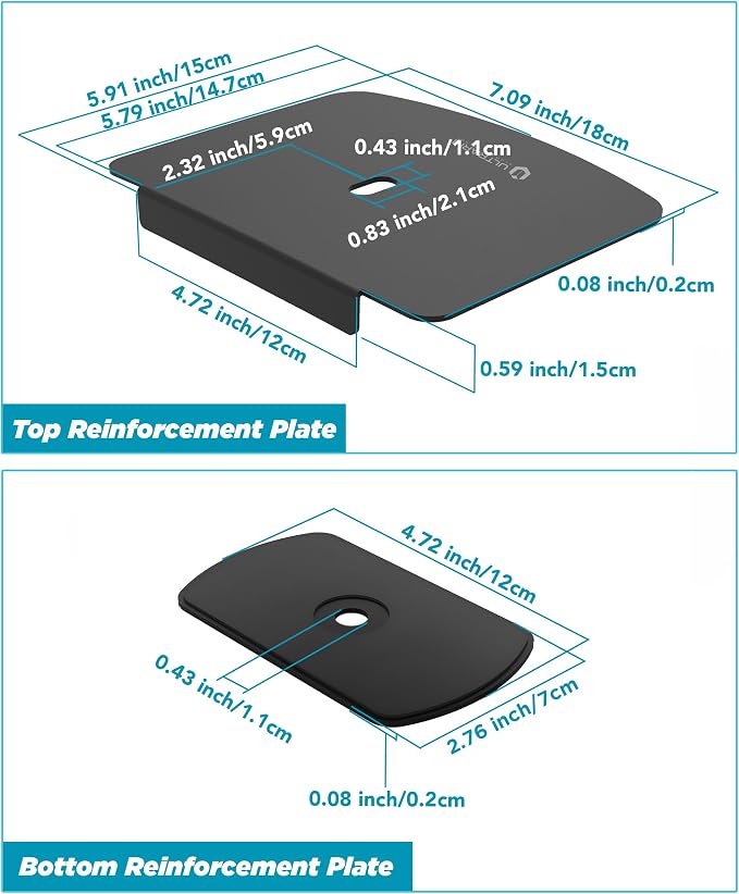 Steel Monitor Mount Reinforcement Plate - Image 6