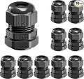 VCELINK 10 Pcs 1/2" NPT Cable Glands Nylon Waterproof, IP68 | Strain Relief by VCELINK