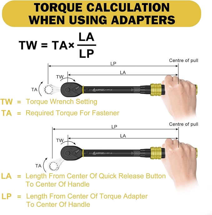 17 Pcs Metric Torque Adapter Set, 12-Point Extension, 3/8" | 1/2''+1/4'' + Bit - Image 6