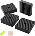 4 Pack Heavy-Duty Anti-Vibration Pads – Solid Rubber 4"x4"x1" | Noise Dampening by Huivlei