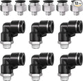 1/8 Push to Connect Fittings npt Thread to 3/8 Air Line quick | Pneumatic by Unknown