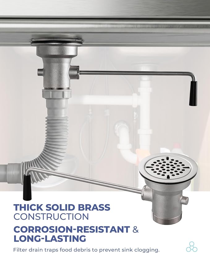 3-1/2 Inch Commercial Sink Drain - Image 5