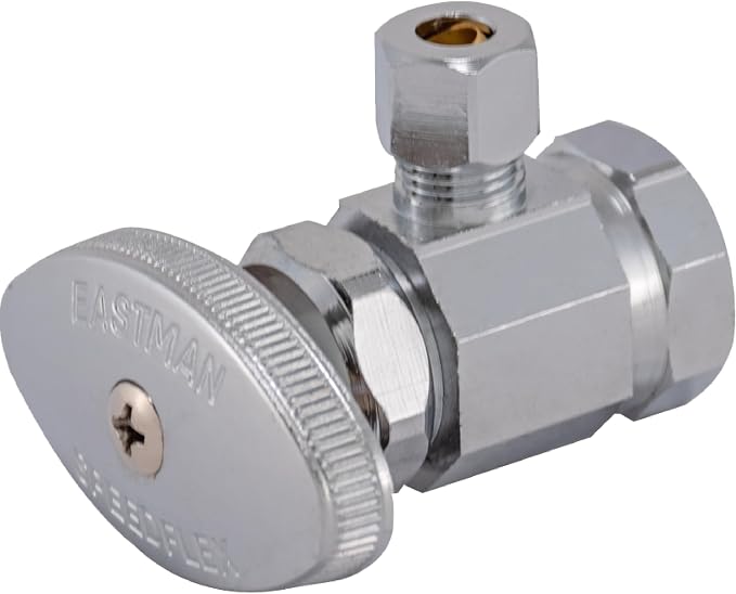 Eastman 1/4 Inch OD Compression x 1/2 Inch FIP Compression Multi-Turn Angle by Eastman
