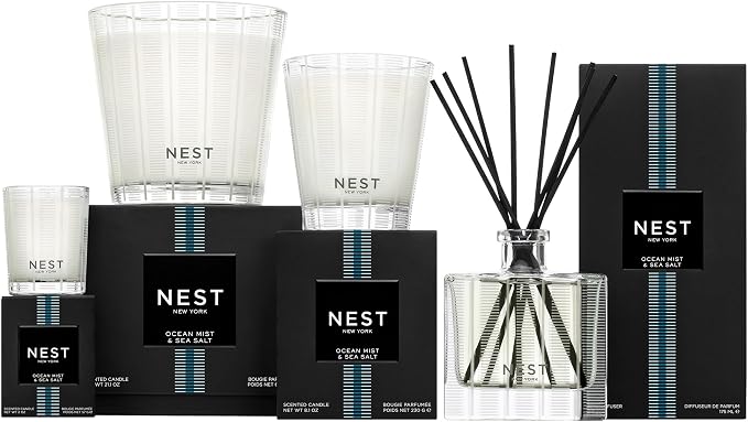 NEST New York Scented 3-Wick Candle, Ocean Mist & Sea Salt - Image 6