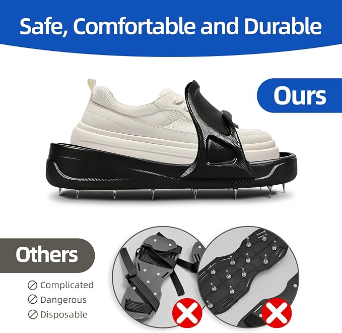 Epoxy Shoes Spike Shoes for Epoxy Flooring Coating, Slip-on Design, 16 Durable - Image 5
