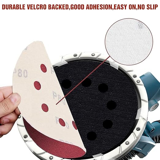 9 Inch 10 Holes Sanding Disc 120 Grit Drywall Sandpaper 15pcs - Image 3