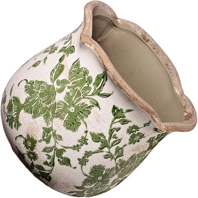 Xiaan Jiaju Tuscan Ceramic Plant Pots, Vintage Planter & Vase - Image 6