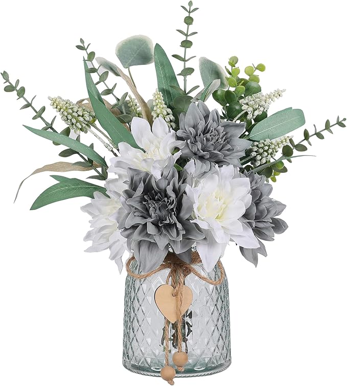 14.5" Artificial Dahlia Flowers by VIERENA