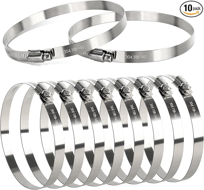 Hose Clamp 7 Inch, Air Duct, Automotive by Gudui