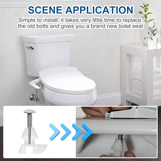 Toilet Seat Screws & Bolts for Kohler 1133024 Hardware Pack, Compatible - Image 5