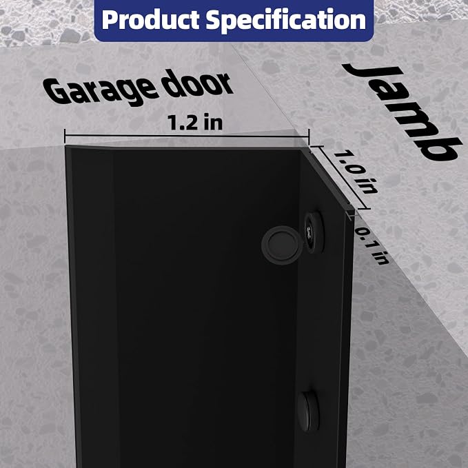 Garage Door Top and Side Seal, 36 FT x 2.2", adhesive backed seal - Image 2
