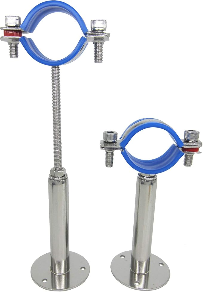 Stainless Steel Adjustable Pipe Clamp Bracket, 1-1/4 Inch - Image 3