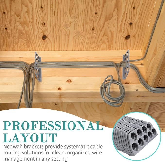 50 Pack Cable Chase-Wire Bracket, Cable Support Wire Bracket Holder | - Image 3
