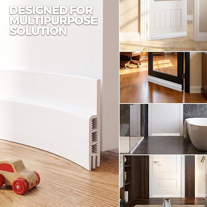 Holikme Door Draft Stopper 2-Pack, Under Door Seal - Image 5