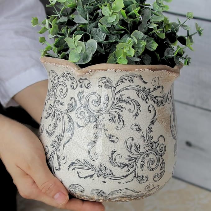 Xiaan Jiaju Ceramic Pots for Plants, Vintage Plant Pot - Image 4