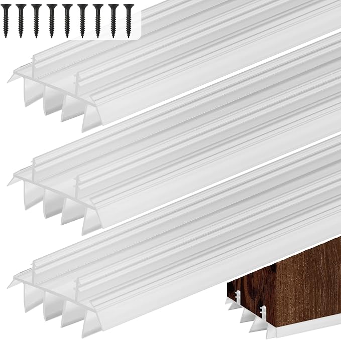 3PCS 36Inch Door Bottom Kerf Weather Stripping by Lemniscate