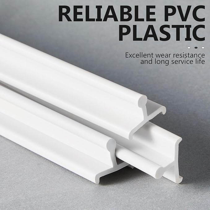 Colingmill 2 Pcs Sliding Screen Door Replacement Track 72 Inch Vinyl Bottom - Image 3
