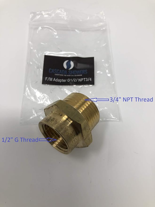 G Thread Female to NPT Thread Male Pipe Fitting Adapter - Image 6