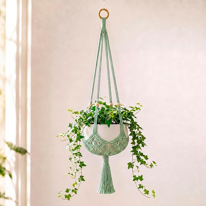 Shappy 1 Pack Boho Macrame Plant Hanger by Shappy