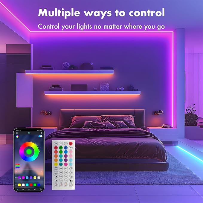 SILFU Neon Rope Lights, 40FT RGB LED Strip Lights | Waterproof IP67 LED Lights - Image 2