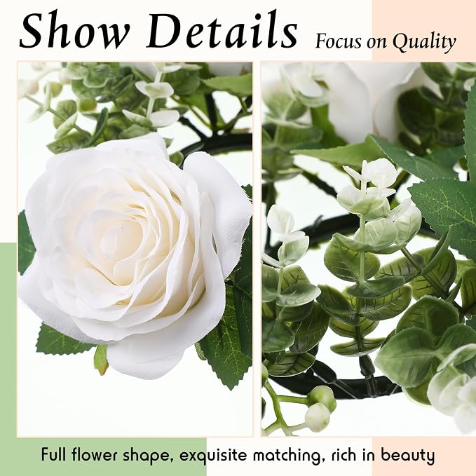 Yunlly 12 Pcs Rose Candle Rings - Image 5
