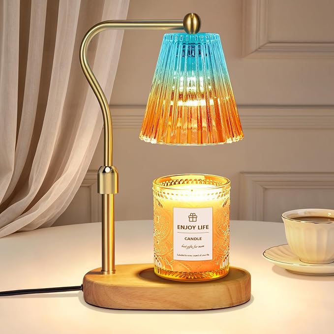 Blue Red Candle Warmer Lamp by seenlast