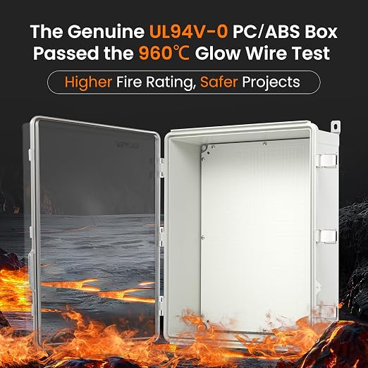 QILIPSU UL94-V0 Outdoor Electrical Box 20.3"x16.4"x7.9" Waterproof Junction Box - Image 2