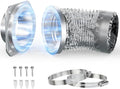 Magnetic Dryer Vent Coupling DV180 Magnetic Dryer Vent Connector Kit 4 Inch by JEEVONY