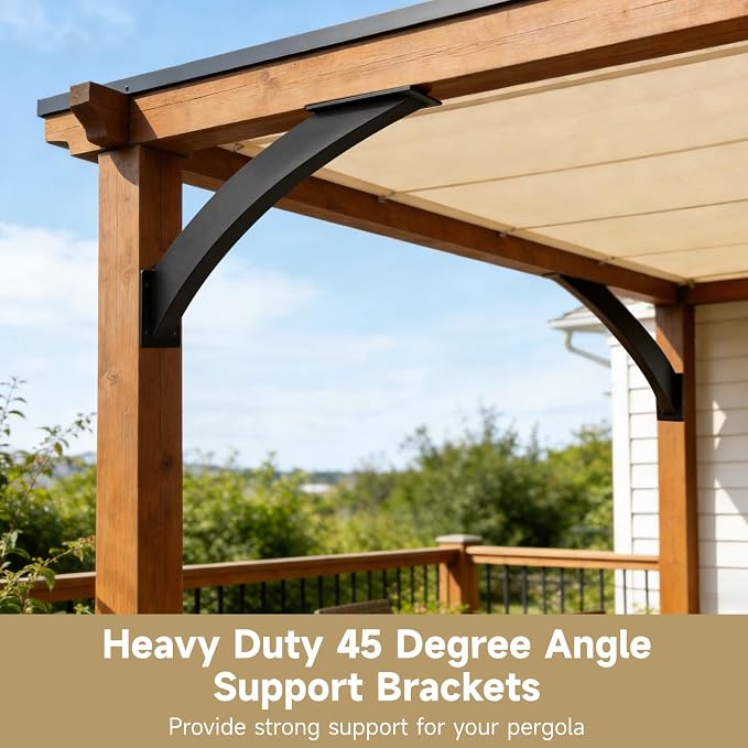 2 Pcs Heavy Duty 45 Degree Angle Support Brackets - Image 3