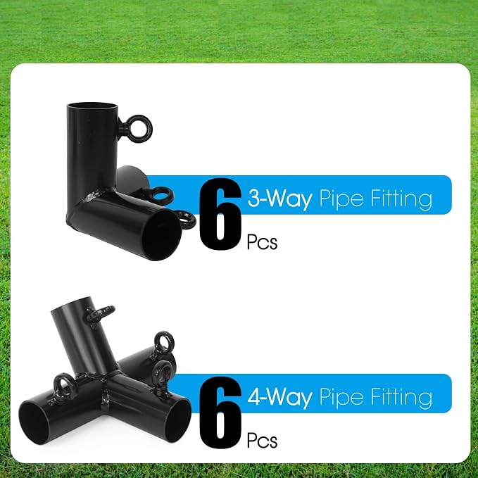 Aoneky 1 Inch Corner Canopy Fitting Couplers Kit, Fits 3/4 Inch EMT Conduit Pipe - Image 5