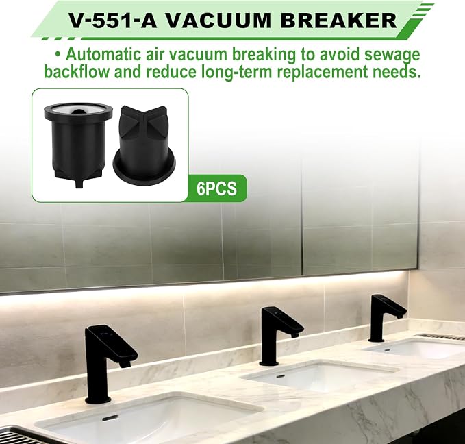 6pcs V-551-A Vacuum Breaker Repair Kit Compatible - Image 3