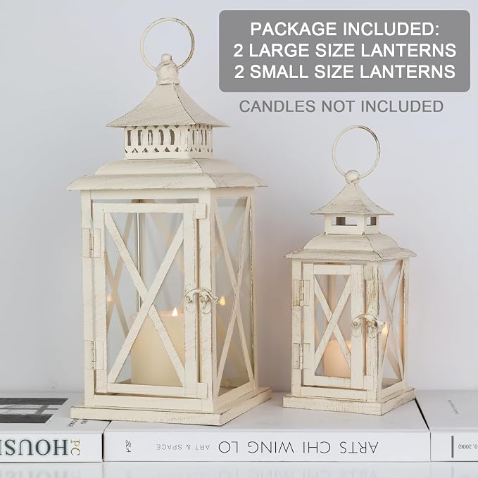 NEEDOMO Lanterns Decorative Outdoor&Indoor, Candle Holder - Image 2