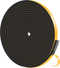 Door Seal Strip, High Density CR Insulation Tape, 1/4 in x 1/16 in x 33Ft | by MIKONIYA