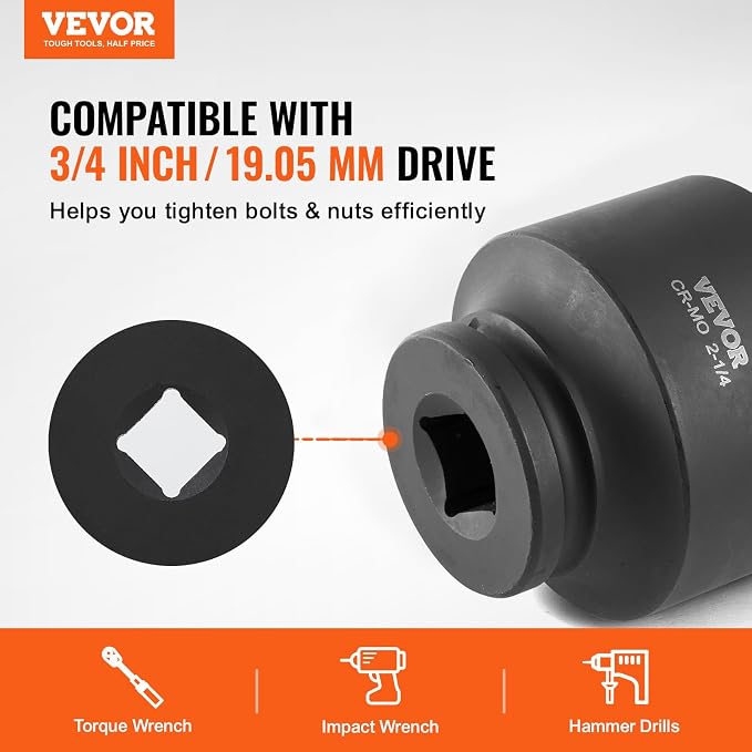 VEVOR Axle Nut Impact Socket Set - Image 2