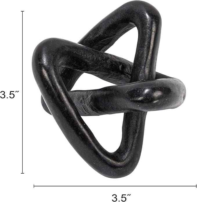 Creative Co-Op Modern Decorative Marble Link Knot - Image 2