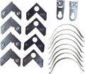 18PCS Silver Metal Photo Frame Hardware Accessories L Shaped Angle Bracket Flat by Unknown
