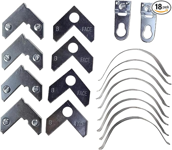 1 Set Professional L Shaped Right-angle Photo Frame Hardware Set Metal Picture by Unknown