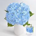 4Pcs 21in Hydrangea Artificial Flowers, Latex Real Touch Hydrangeas | Lifelike by MARTINEMALL