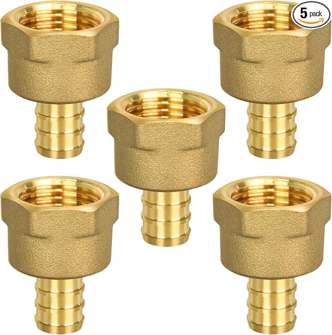 5 Pack PEX 1/2" x 1/2" NPT Female Fittings | by RUBY.Q