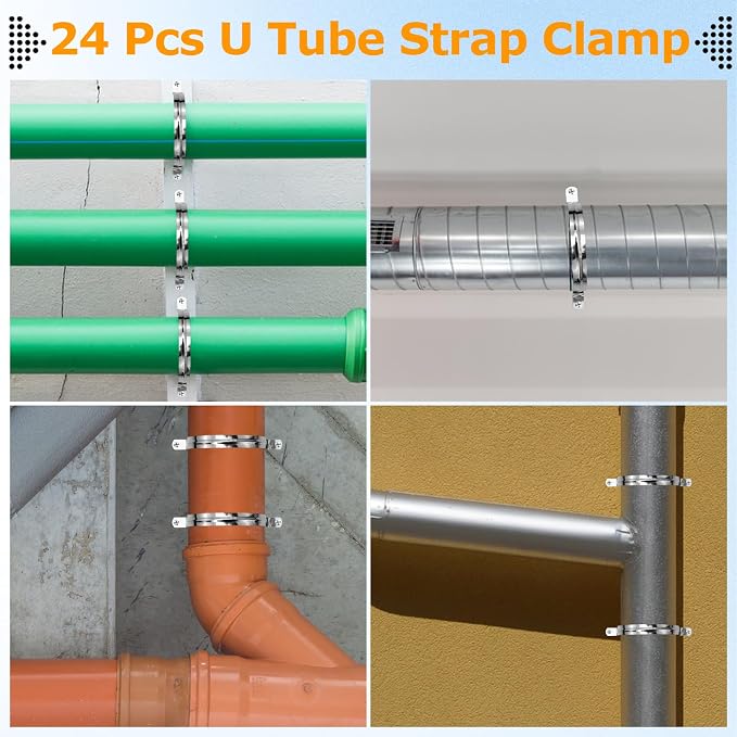 24PCS 4 Inch Conduit Clamp, Pipe Hangers - Image 6