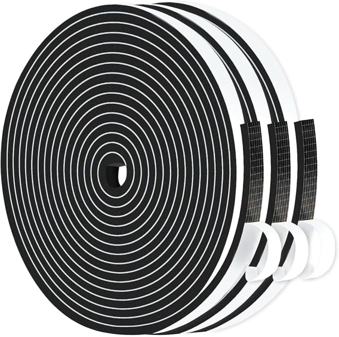 High Density CR Door Seal, for Door and Window, 1/4 in x 1/8 in x 39Ft | Door by MIKONIYA