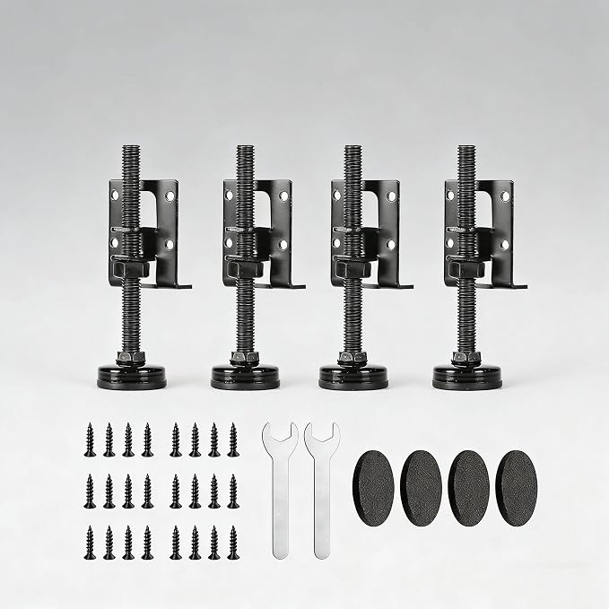 Heavy Duty Leveling Feet Furniture Legs 4 Pack, Sturdy Adjustable Furniture by ccsxqy