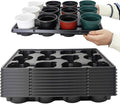 RooTrimmer 12 Cell Round Nursery Pots Trays Thickened Durable Seedling Pots by RooTrimmer