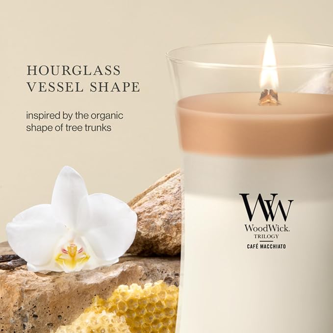 Woodwick Café Macchiato Large Hourglass Trilogy Candle - Image 4