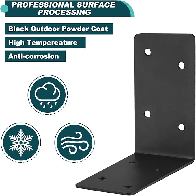 20Pcs Corner Braces, Right Angle Bracket | 2mm Steel Raised Garden Bed Corner - Image 4