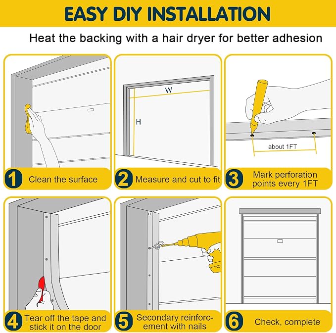 Garage Door Seal Top and Sides - 40 FT TPE Weather Stripping Garage Door Seal - Image 9