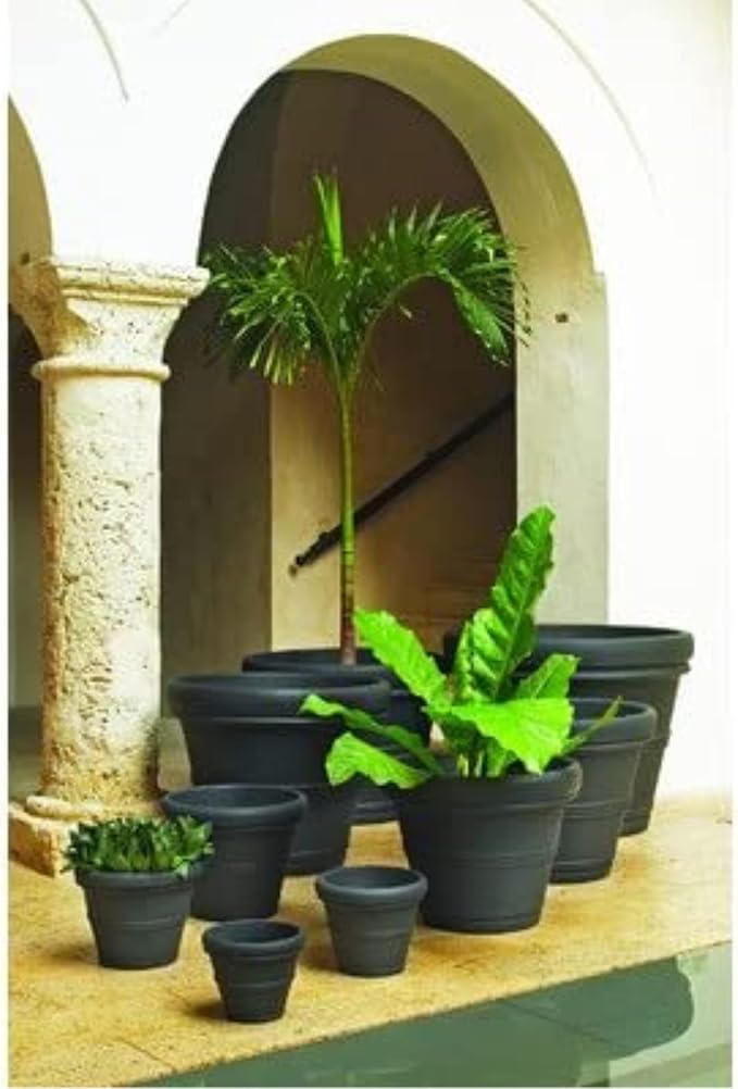 Crescent Garden Brunello Classic Rolled Rim Planter Pot, Indoor/Outdoor - Image 6